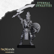 Ancient Skeletons Guard Unit - Highlands Miniatures Eternal Dynasty | Undead | Skeleton | Lich | Desert | Fantasy | Pathfinder | Wargaming