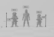 Halfling Rogues mini set | DnD Miniature, Premium Resin, Durable and Tough for your TTRPG and Wargaming! 32mm, 28mm, Thief, Assassin