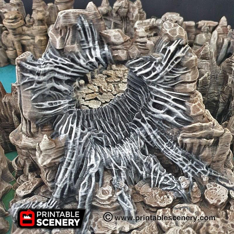 Wicked Webs 9pc terrain set | DnD RPG and Warming Terrain, Durable and High quality. Perfect For Diorama and Models. Caver, Cave, Spider