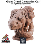 Giant Companion Cat mini | DnD Miniature, Premium Resin, Durable and Tough for your TTRPG and Wargaming! 32mm, 28mm, Travel, Caravan