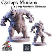 Cyclops Minions mini set | DnD Miniature, Premium Resin, Durable and Tough for your TTRPG and Wargaming! 32mm, 28mm, Thief, Assassin