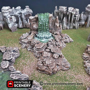 Grotto Pools 7pc set | DnD RPG and Warming Terrain, Durable and High quality. Perfect For Diorama and Models. Cavern, Cave, Goblin, Water