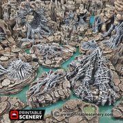 Wicked Webs 9pc terrain set | DnD RPG and Warming Terrain, Durable and High quality. Perfect For Diorama and Models. Caver, Cave, Spider