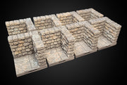 MAGNETIC Dungeon Tiles Core Set - Dungeon Theme | Painted Tabletop Terrain | Dungeons And Dragons, D&D, Pathfinder, Dragonlock, DnD, Wargame