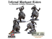 Infernal Warbeast Riders Mini Set | Premium Resin Miniatures for Tabletop Gaming, DnD, Wargaming and more!