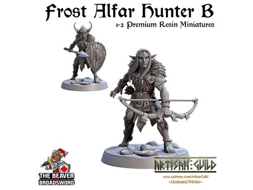 Frost Alfar Hunter B | Premium Resin Miniature for Tabletop Gaming, DnD, Wargaming and more! Perfect Elf or Drow