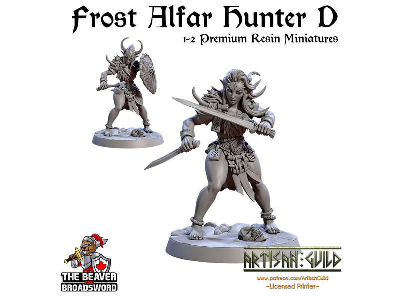 Frost Alfar Hunter D | Premium Resin Miniature for Tabletop Gaming, DnD, Wargaming and more! Perfect Elf or Drow