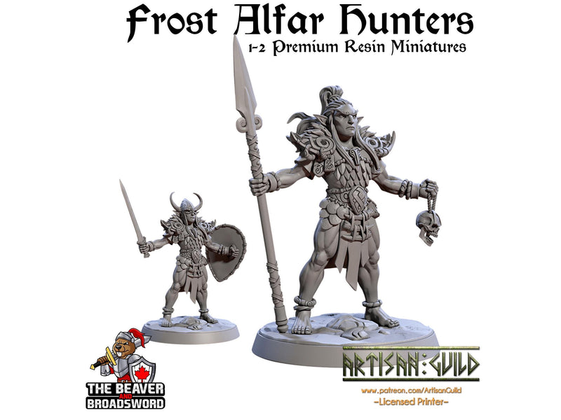 Frost Alfar Hunter A | Premium Resin Miniature for Tabletop Gaming, DnD, Wargaming and more! Perfect Elf or Drow