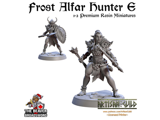 Frost Alfar Hunter E | Premium Resin Miniature for Tabletop Gaming, DnD, Wargaming and more! Perfect Elf or Drow
