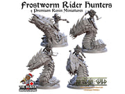 Frostworm Rider Hunters Mini Set | Premium Resin Miniatures for Tabletop Gaming, DnD, Wargaming and more! Perfect Elf or Drow