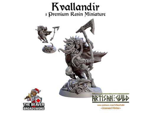 Kvallandir Trollkiller | Premium Resin Miniature for Tabletop Gaming, DnD, Wargaming and more! Perfect Elf or Drow Fighter