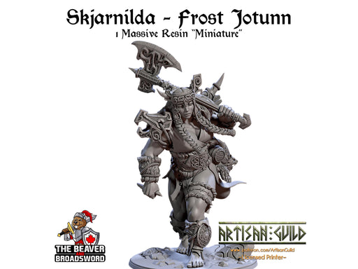 Skjarnilda - Frost Jotunn | Premium Resin Miniature for Tabletop Gaming, DnD, Wargaming and more! A stunning massive giant!
