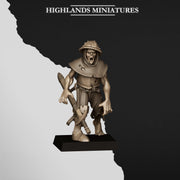 Zombie Unit 10 or 20 Mini Set - 28/32mm Scale Premium Resin Models for Wargaming and RPG, DnD
