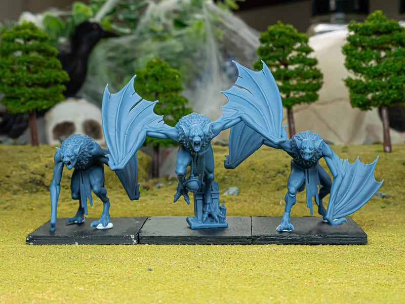 Crypt Bats 3 or 6 Mini Set - 28/32mm Scale Premium Resin Models for Wargaming and RPG, DnD