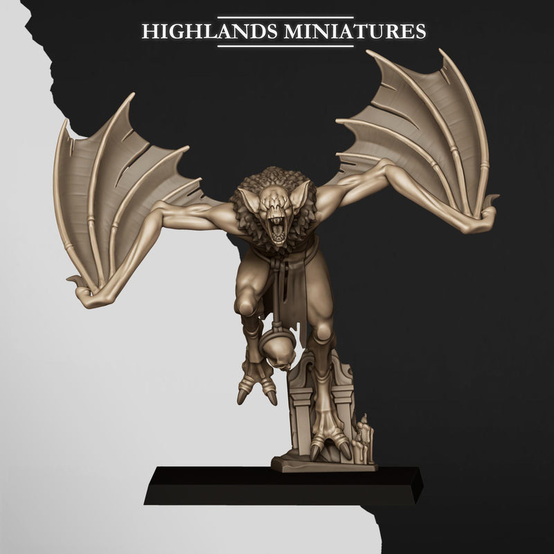 Crypt Bats 3 or 6 Mini Set - 28/32mm Scale Premium Resin Models for Wargaming and RPG, DnD