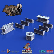 Church Furnishings 9pc Miniature Furniture Set | Premium Resin Mini Scatter Terrain for Tabletop Gaming, DnD, Wargaming and more!