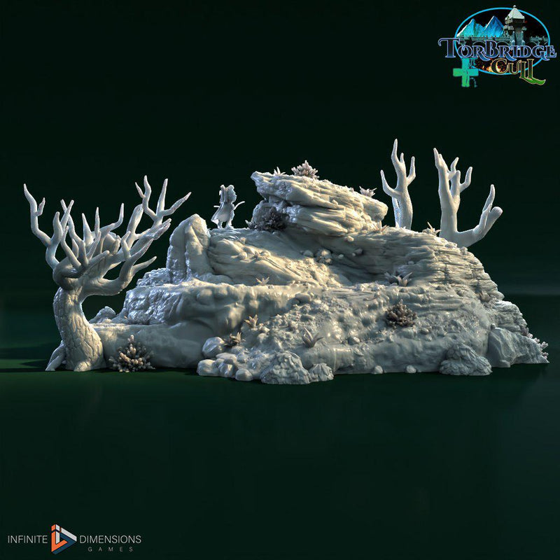 Large Rocks and Warrens Terrain Set | Premium Mini Scatter Terrain for Tabletop Gaming, DnD Wargaming and more!