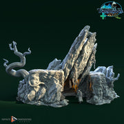 Large Rocks and Warrens Terrain Set | Premium Mini Scatter Terrain for Tabletop Gaming, DnD Wargaming and more!