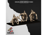 Crypt Ghouls 3 or 6 Mini Set - 28/32mm Scale Premium Resin Models for Wargaming and RPG, DnD