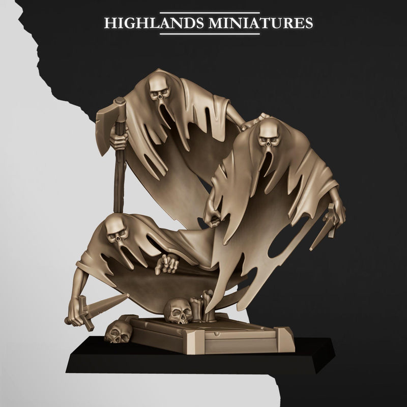 Ghost Swarm 3 or 6 Mini Set - 28/32mm Scale Premium Resin Models for Wargaming and RPG, DnD