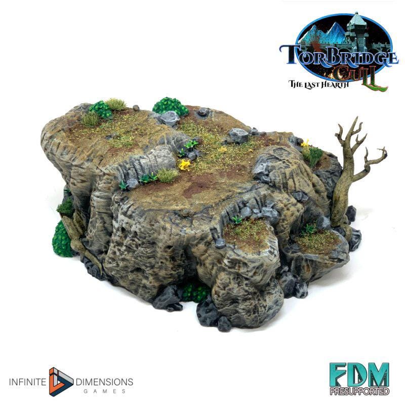 Ambush Cliffs Terrain Set | Premium Mini Scatter Terrain for Tabletop Gaming, DnD, Wargaming and more!