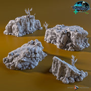Ambush Cliffs Terrain Set | Premium Mini Scatter Terrain for Tabletop Gaming, DnD, Wargaming and more!