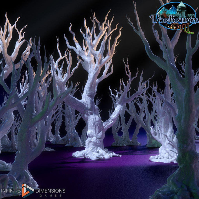 Tree Stands 4pc Terrain Set | Premium Mini Scatter Terrain for Tabletop Gaming, DnD, Wargaming and more!