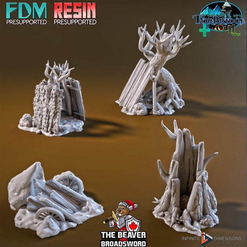 Ambush Miniature Terrain Set | Premium Mini Scatter Terrain for Tabletop Gaming, DnD, Wargaming and more!