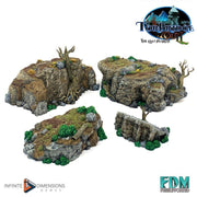 Ambush Cliffs Terrain Set | Premium Mini Scatter Terrain for Tabletop Gaming, DnD, Wargaming and more!