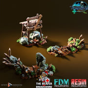 Crumbling Barricades Terrain Set | Premium Mini Scatter Terrain for Tabletop Gaming, DnD, Wargaming and more!