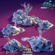 Undergrowth 4pc Terrain Set | Premium Mini Scatter Terrain for Tabletop Gaming, DnD, Wargaming and more!
