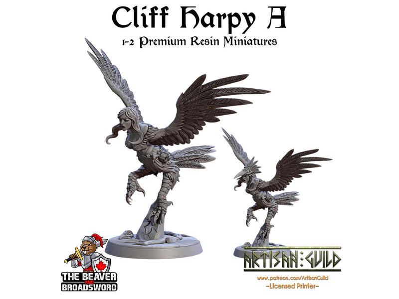 Cliff Harpies 1-12 Miniature Set | Premium Resin Miniatures for Tabletop Gaming, DnD, Wargaming and more!