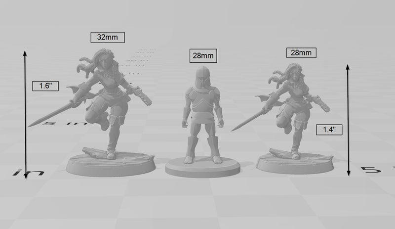 Female Pirate Human | Premium Resin Miniature for Tabletop Gaming, DnD, Wargaming and more!