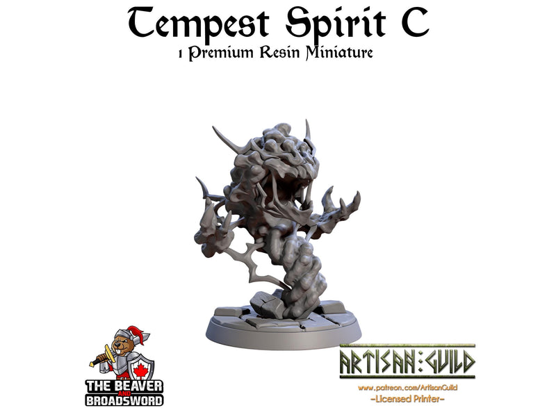 Tempest Spirits Mini Set | Premium Resin Miniatures for Tabletop Gaming, DnD, Wargaming and more!