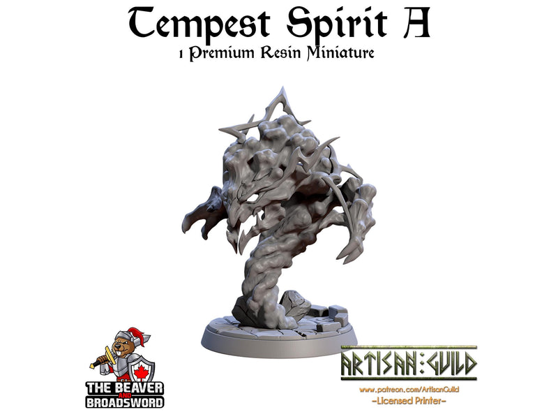 Tempest Spirits Mini Set | Premium Resin Miniatures for Tabletop Gaming, DnD, Wargaming and more!