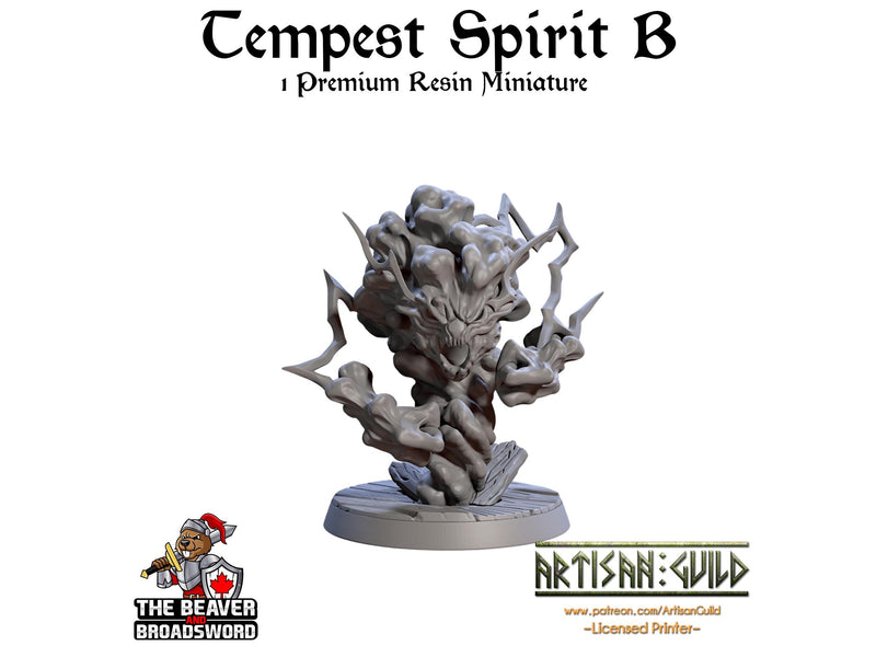 Tempest Spirits Mini Set | Premium Resin Miniatures for Tabletop Gaming, DnD, Wargaming and more!