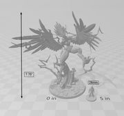 Harpy Monarch Large Mini | Premium Resin Miniature for Tabletop Gaming, DnD, Wargaming and more!