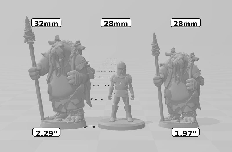 Walrus Hunters Mini Set | Premium Resin Miniature for Tabletop Gaming, DnD, Wargaming and more!