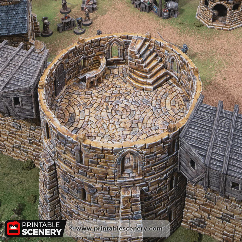 The Round Keep - Medieval Gaming Terrain for your Wargaming, Tabletop RPGs and Dioramas!