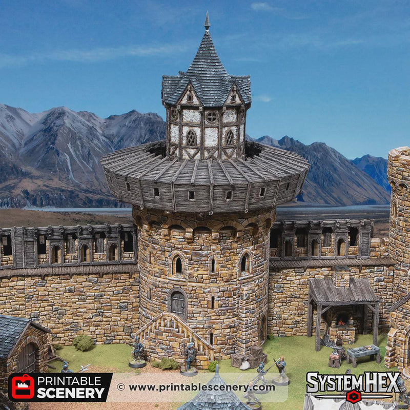 The Round Keep - Medieval Gaming Terrain for your Wargaming, Tabletop RPGs and Dioramas!