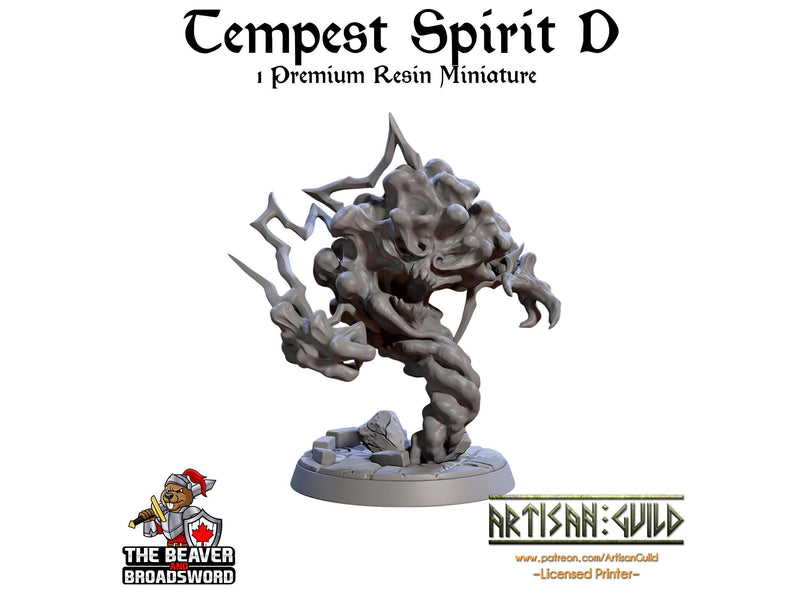 Tempest Spirits Mini Set | Premium Resin Miniatures for Tabletop Gaming, DnD, Wargaming and more!