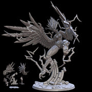 Harpy Monarch Large Mini | Premium Resin Miniature for Tabletop Gaming, DnD, Wargaming and more!