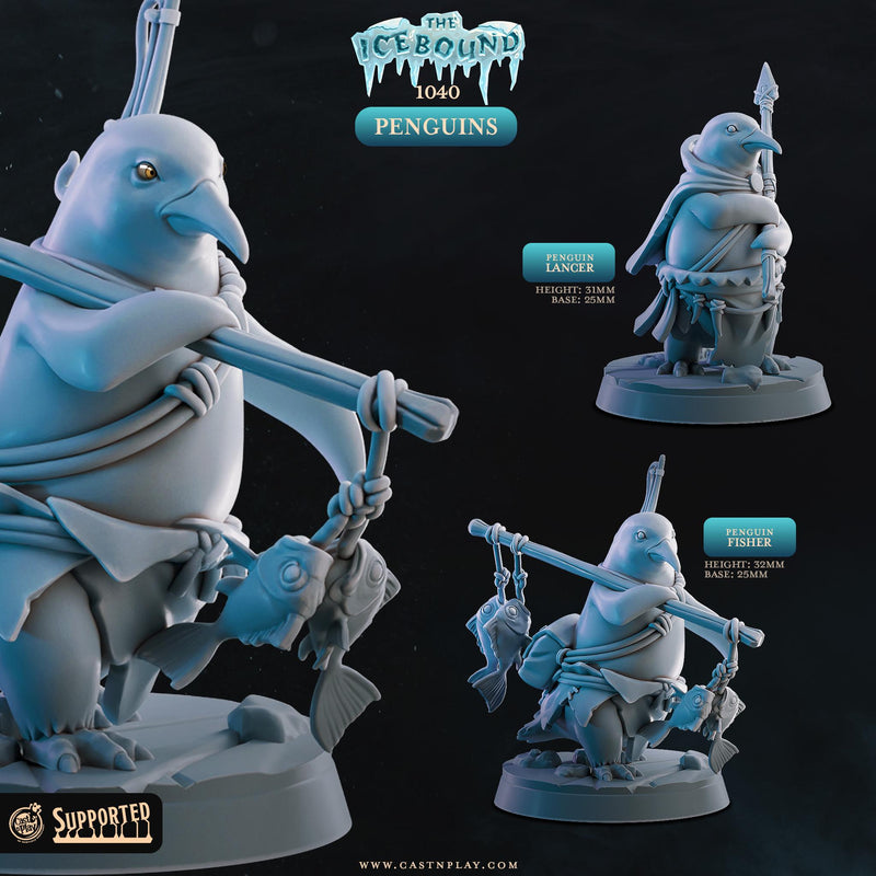 Penguins Mini Set | Premium Resin Miniature for Tabletop Gaming, DnD, Wargaming and more!