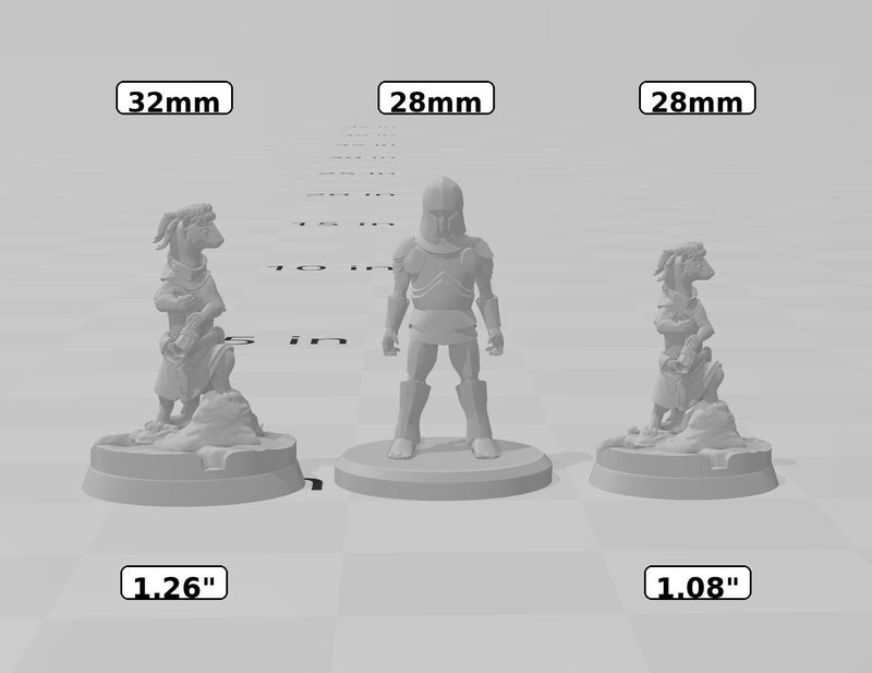 Ferret Lookouts Mini Set | Premium Resin Miniature for Tabletop Gaming, DnD, Wargaming and more!