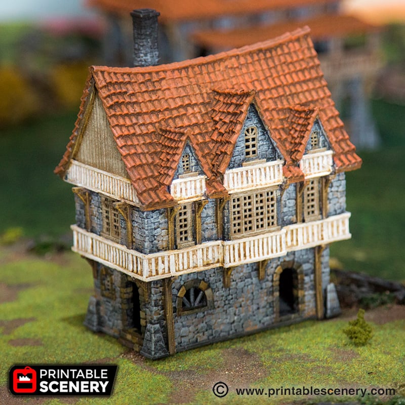 Port Winterdale Port House – Printable Scenery 3D printed tabletop terrain
