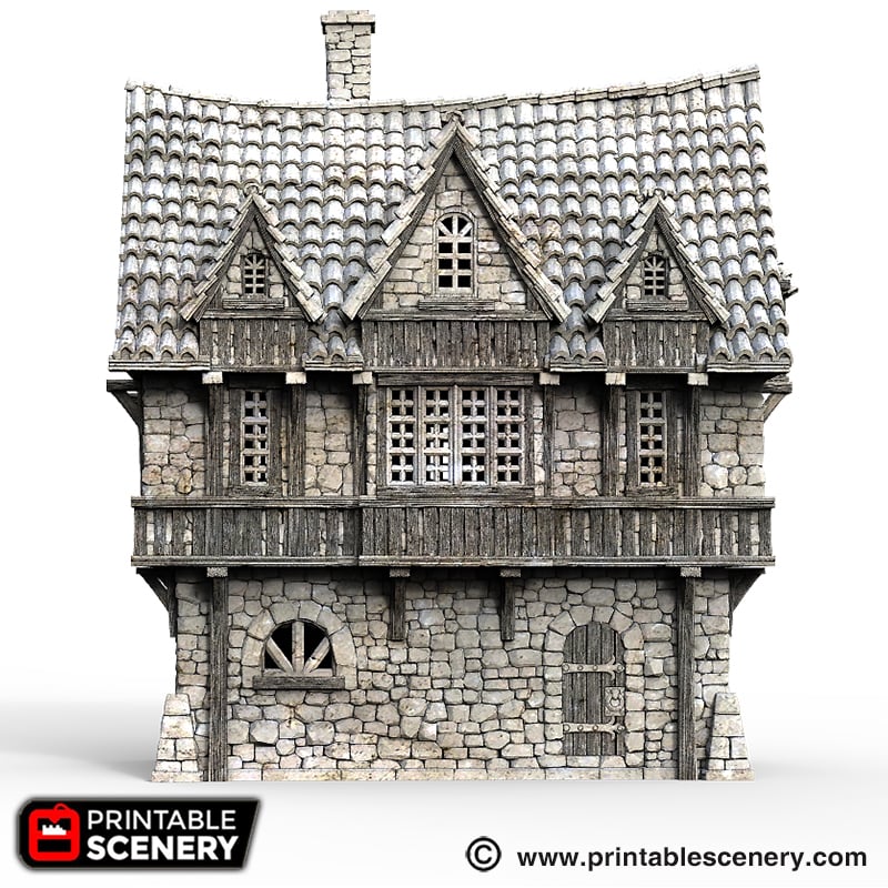 Port Winterdale Port House – Printable Scenery 3D printed tabletop terrain