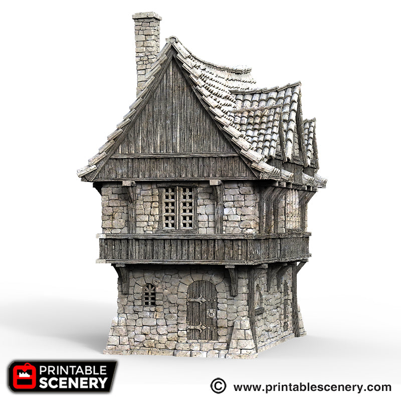 Port Winterdale Port House – Printable Scenery 3D printed tabletop terrain