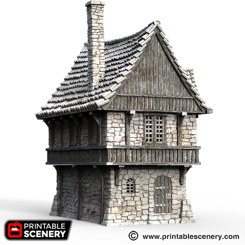 Port Winterdale Port House – Printable Scenery 3D printed tabletop terrain