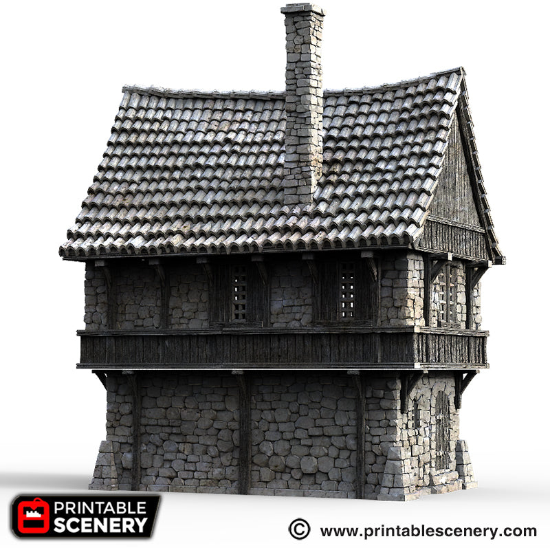 Port Winterdale Port House – Printable Scenery 3D printed tabletop terrain