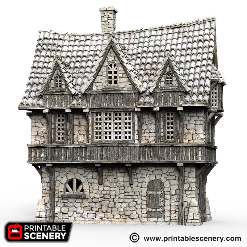 Port Winterdale Port House – Printable Scenery 3D printed tabletop terrain